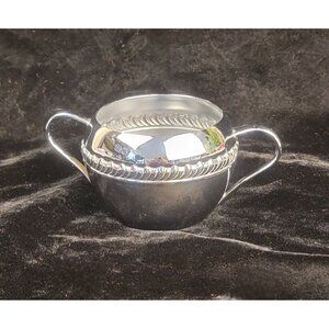 Vintage Irvinware Polished Chrome Sugar Bowl